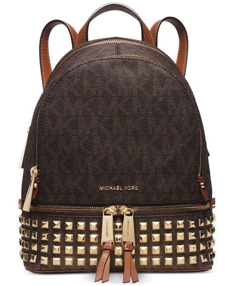 michael kors brown leather backpack|michael kors backpack sale clearance.